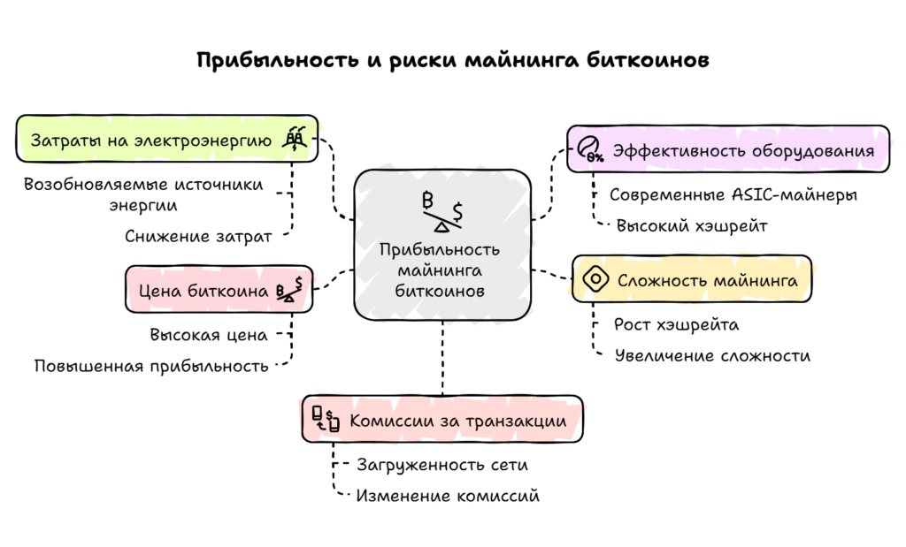 Прибыльность и риски майнинга биткоина