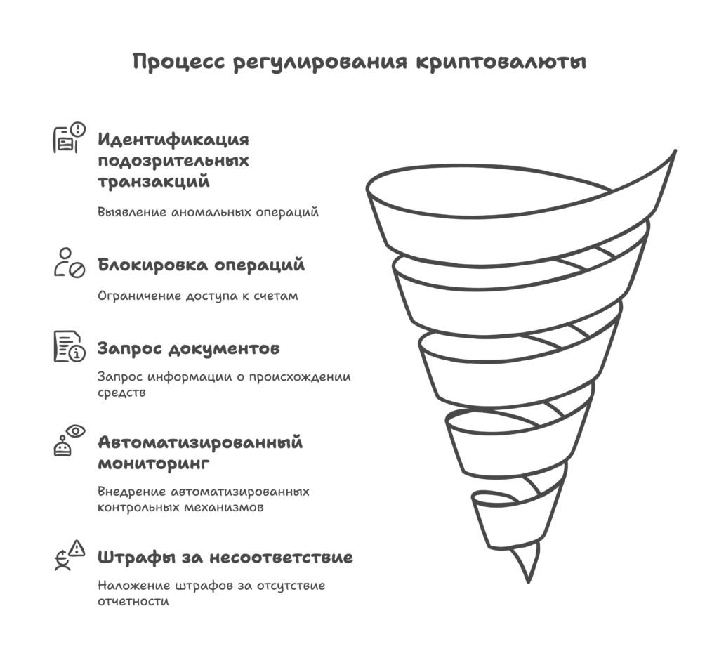 Процесс регулирования криптовалюты