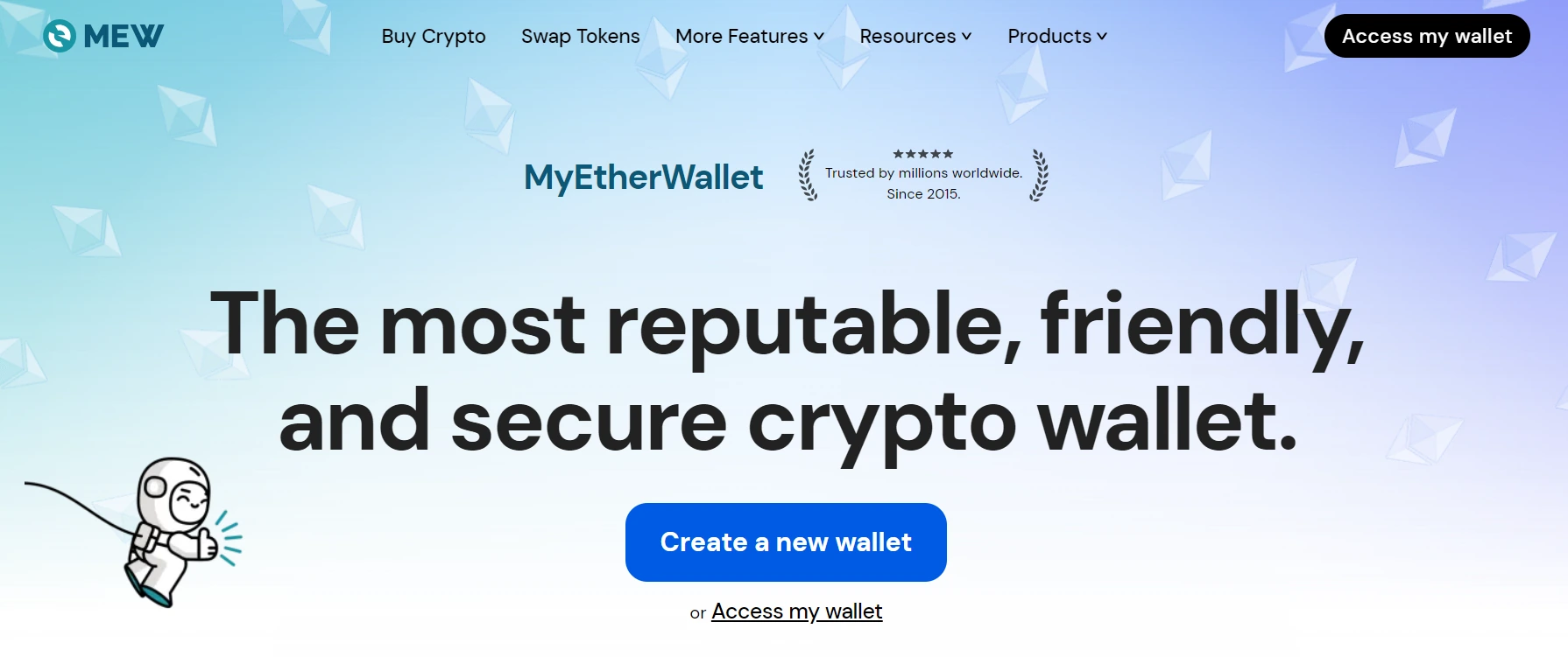 Главная страница MyEtherWallet
